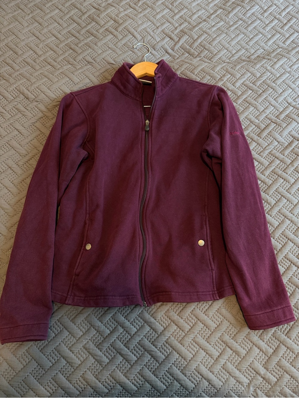 Columbia Women's Burgundy Full-Zip Fleece Jacket